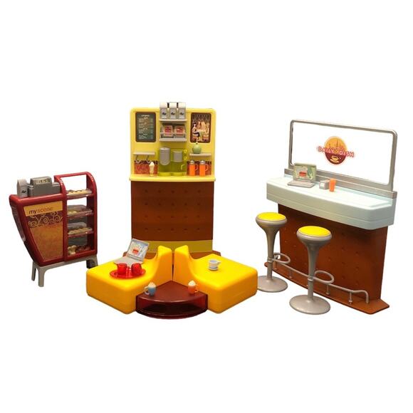 Mattel My Scene Daily Dish Coffee Bar Cafe Playset Early 2000’s Doll Playset - Picture 1 of 9